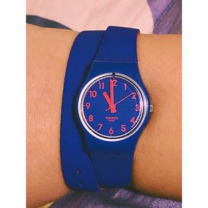 Swatch Blue Wrap Watch